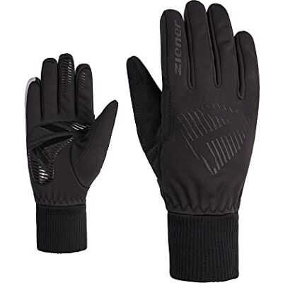 Ziener Kinder DOMMI Fahrradhandschuhe, Winter Soft-Shell, Winddicht, gefüttert, Black, S Ziener Kinder DOMMI Fahrradhandschuhe, Winter Soft-Shell, Winddicht, gefüttert, Black, S