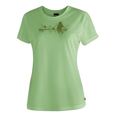 Maier Sports Tilia Pique W, Damen T-Shirt, Funktionsshirt mit Rundhals für Wandern und Freizeit, dryprotec Technologie, Atmungsaktiv, NFC-Chip für einfaches Recycling, Grün, 36 Maier Sports Tilia Pique W, Damen T-Shirt, Funktionsshirt mit Rundhals für Wandern und Freizeit, dryprotec Technologie, Atmungsaktiv, NFC-Chip für einfaches Recycling, Grün, 36