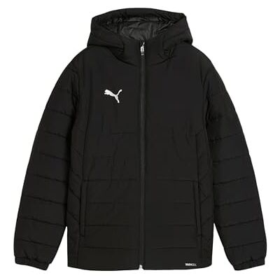 Puma Jungen Teamadditions Hooded Padded Jacket Jr Übergangsjacken, Black, 152 EU Puma Jungen Teamadditions Hooded Padded Jacket Jr Übergangsjacken, Black, 152 EU