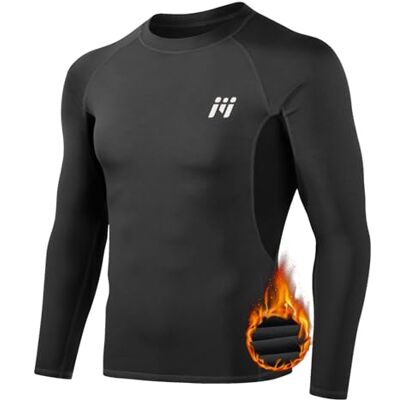 MEETWEE Herren Thermounterwäsche Oberteile, Thermoshirt Langarm Kompressionsshirt Funktionsshirt Atmungsaktiv Thermounterhemd Männer Sportshirt für Running Fitness Gym MEETWEE Herren Thermounterwäsche Oberteile, Thermoshirt Langarm Kompressionsshirt Funktionsshirt Atmungsaktiv Thermounterhemd Männer Sportshirt für Running Fitness Gym