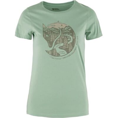 Fjällräven Damen Arctic Fox T-Shirt, Misty Green, M Fjällräven Damen Arctic Fox T-Shirt, Misty Green, M