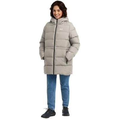 Jack Wolfskin Damen Frozen Palace Long Jkt W Rds, Pale Sand, L EU Jack Wolfskin Damen Frozen Palace Long Jkt W Rds, Pale Sand, L EU