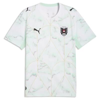 Puma Herren Österreich 2026 Auswärtstrikot XL, White Mint Melt Green Puma Herren Österreich 2026 Auswärtstrikot XL, White Mint Melt Green