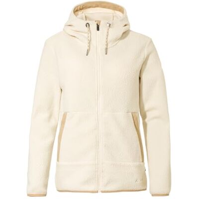 VAUDE Damen Fleece Jacke Manukau Fleece Jacket II, warme, urbane Fleecejacke im Teddy-Look, weich, bequem und pflegeleicht, ecru, 38 VAUDE Damen Fleece Jacke Manukau Fleece Jacket II, warme, urbane Fleecejacke im Teddy-Look, weich, bequem und pflegeleicht, ecru, 38