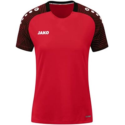 JAKO Damen T-Shirt Performance, Rot/Schwarz, 42 JAKO Damen T-Shirt Performance, Rot/Schwarz, 42
