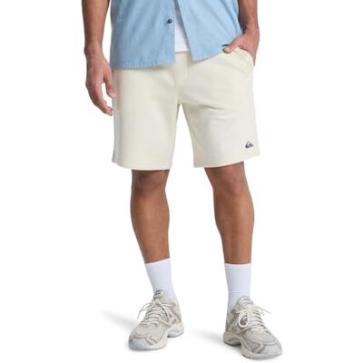 Quiksilver Hose mit elastischer Taille, Fleece, kurz, für Junge Herren, Weiß Quiksilver Hose mit elastischer Taille, Fleece, kurz, für Junge Herren, Weiß