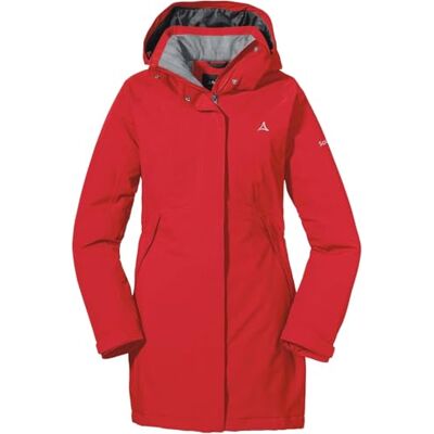 Schöffel Damen Insulated Jacket Bastianisee L, funktionale Winterjacke mit abnehmbarer Kapuze, wasserdichte und windabweisende Outdoor Jacke mit 4-Wege-Stretch Schöffel Damen Insulated Jacket Bastianisee L, funktionale Winterjacke mit abnehmbarer Kapuze, wasserdichte und windabweisende Outdoor Jacke mit 4-Wege-Stretch