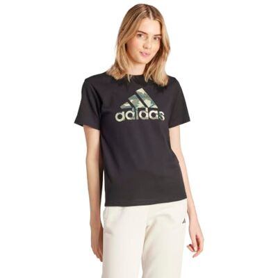 Adidas Damen CAMO Graphic Tee, Black, S Adidas Damen CAMO Graphic Tee, Black, S