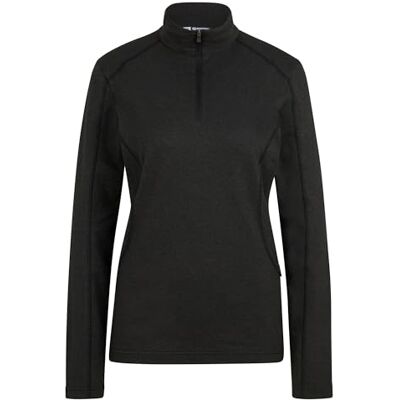 Ziener Damen JENITA-Z Skipullover, Midlayer, Funktions-Shirt warm, elastisch, Recycled, Black, 42 Ziener Damen JENITA-Z Skipullover, Midlayer, Funktions-Shirt warm, elastisch, Recycled, Black, 42