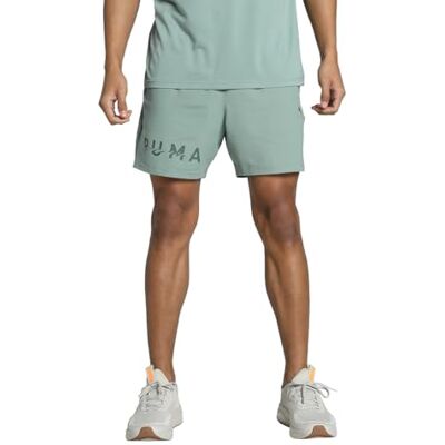 Puma Unisex M CLOUDSPUN Branded 5" Short Gestrickte Shorts, Green Moon, S Puma Unisex M CLOUDSPUN Branded 5" Short Gestrickte Shorts, Green Moon, S