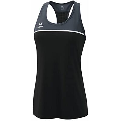 Erima Damen Change by leichtes Tanktop (1082304), Black Grey/Slate Grey/weiß, 44 Erima Damen Change by leichtes Tanktop (1082304), Black Grey/Slate Grey/weiß, 44