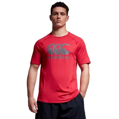 Canterbury Large Logo Superlight T-Shirt für Herren, Flag Red, 3XL Canterbury Large Logo Superlight T-Shirt für Herren, Flag Red, 3XL