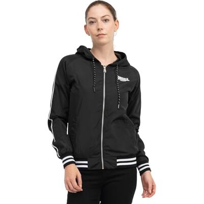 Lonsdale Damen Meriden Windjacke, Schwarz, XL EU Lonsdale Damen Meriden Windjacke, Schwarz, XL EU