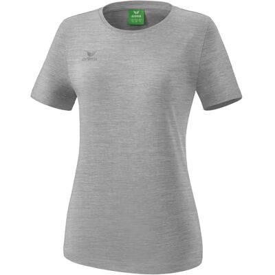 Erima Damen Basic Teamsport T-Shirt (2082505), grau Melange, 34 Erima Damen Basic Teamsport T-Shirt (2082505), grau Melange, 34