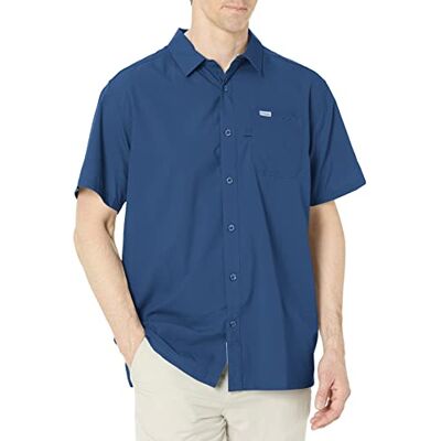 Columbia Herren Slack Tide Camp Shirt, Carbon, L Columbia Herren Slack Tide Camp Shirt, Carbon, L