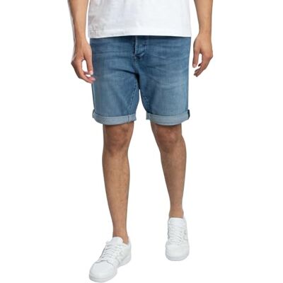 Replay Herren Jeans Shorts RBJ 901 Tapered-Fit mit Comfort Stretch, Medium Blue 009 (Blau), 31 Replay Herren Jeans Shorts RBJ 901 Tapered-Fit mit Comfort Stretch, Medium Blue 009 (Blau), 31