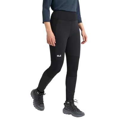 Jack Wolfskin Damen Hike with Me Tights W Leggings, Schwarz, M EU Jack Wolfskin Damen Hike with Me Tights W Leggings, Schwarz, M EU