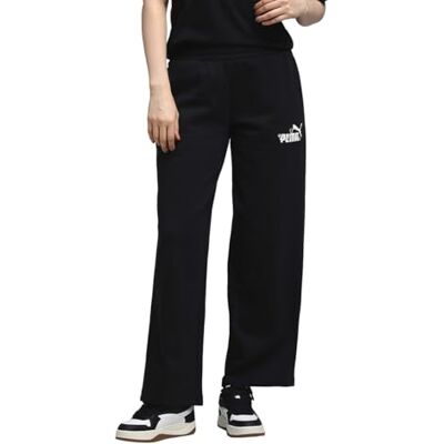 Puma Damen Nature 2.0 Comfort Logo Straight Pants FL Op Strickhose, Schwarz, S EU Puma Damen Nature 2.0 Comfort Logo Straight Pants FL Op Strickhose, Schwarz, S EU