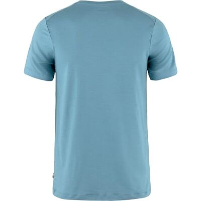 Fjällräven Herren Abisko Wool SS T-Shirt, Dawn Blue, L Fjällräven Herren Abisko Wool SS T-Shirt, Dawn Blue, L