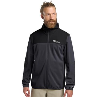 Jack Wolfskin Herren Feldberg Hoody M Softshelljacke, Phantom, 3XL EU Jack Wolfskin Herren Feldberg Hoody M Softshelljacke, Phantom, 3XL EU