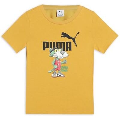 Puma Jungen Super Graphic Tee Ps Hemd, Archive Gold, 152 EU Puma Jungen Super Graphic Tee Ps Hemd, Archive Gold, 152 EU