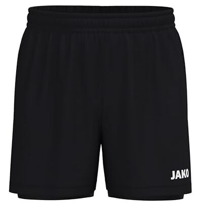 JAKO Unisex 2-in-1 Shorts One, schwarz, M JAKO Unisex 2-in-1 Shorts One, schwarz, M