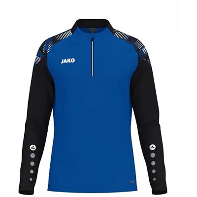 JAKO Unisex Ziptop Sonic, royal/schwarz, S JAKO Unisex Ziptop Sonic, royal/schwarz, S