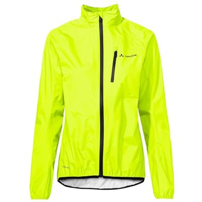 VAUDE Women‘s Drop Jacket III, leichte Regenjacke, atmungsaktiv & wasserdicht, zusammenrollbar, Passform: Slim fit, neon yellow/neon yellow, 38 VAUDE Women‘s Drop Jacket III, leichte Regenjacke, atmungsaktiv & wasserdicht, zusammenrollbar, Passform: Slim fit, neon yellow/neon yellow, 38