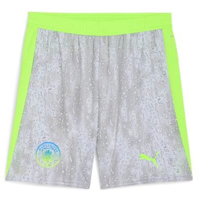 Puma Manchester City FC Herren Shorts mit Blocking 25/26, Blau (Cool Weather x Pro Green), M Puma Manchester City FC Herren Shorts mit Blocking 25/26, Blau (Cool Weather x Pro Green), M