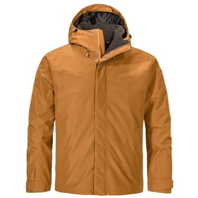 Schöffel Herren 3in1 Jacket Style Okere MNS, wasserdichte, atmungsaktive Outdoorjacke mit herausnehmbarer Fleecejacke, caramel, 48 Schöffel Herren 3in1 Jacket Style Okere MNS, wasserdichte, atmungsaktive Outdoorjacke mit herausnehmbarer Fleecejacke, caramel, 48