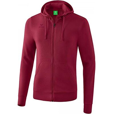 Erima Unisex Kinder Basic Kapuzensweat Jacke (2072028), Bordeaux, 140 Erima Unisex Kinder Basic Kapuzensweat Jacke (2072028), Bordeaux, 140