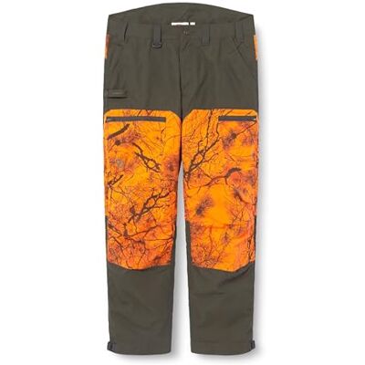 Fjällräven Herren Drev Hybrid Hose, Deep Forest/Orange Multi Camo, 58/S Fjällräven Herren Drev Hybrid Hose, Deep Forest/Orange Multi Camo, 58/S