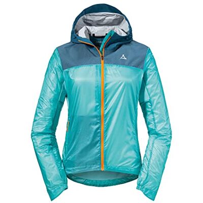 Schöffel Damen Hybrid Jkt Flow Trail L, extrem leichte, atmungsaktive MTB Jacke, wasserabweisende Fahrradjacke mit vorgeformten Ellbogen, hidden cove, 38 Schöffel Damen Hybrid Jkt Flow Trail L, extrem leichte, atmungsaktive MTB Jacke, wasserabweisende Fahrradjacke mit vorgeformten Ellbogen, hidden cove, 38