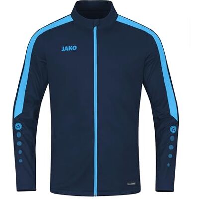 JAKO Kinder Polyesterjacke Power, Marine/Skyblue, 164 JAKO Kinder Polyesterjacke Power, Marine/Skyblue, 164