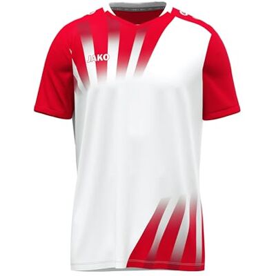 JAKO Unisex Trikot Vintage, Kurzarm, weiß/rot, S JAKO Unisex Trikot Vintage, Kurzarm, weiß/rot, S