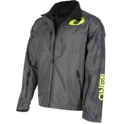 O'NEAL Offroadregen-Jacke Motocross Enduro Downhill MTB Wasserdicht, Unterarmbelüftung Shore Rain V.22 Jacket Erwachsene Grau Neon-Gelb Größe S O'NEAL Offroadregen-Jacke Motocross Enduro Downhill MTB Wasserdicht, Unterarmbelüftung Shore Rain V.22 Jacket Erwachsene Grau Neon-Gelb Größe S