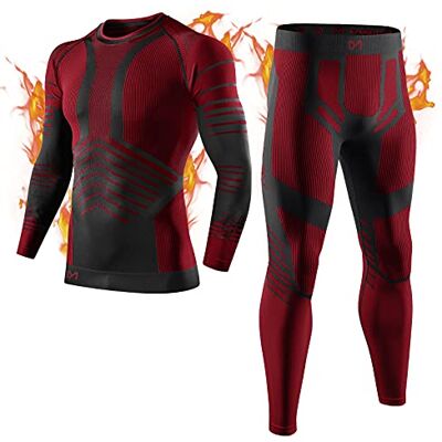MEETYOO Thermounterwäsche Set Herren, Innenfleece Lange Funktionsunterwäsche Atmungsaktiv Winter Skiunterwäsche Sport Kompressionsanzug für Workout Skifahren Laufen Radsport Wandern MEETYOO Thermounterwäsche Set Herren, Innenfleece Lange Funktionsunterwäsche Atmungsaktiv Winter Skiunterwäsche Sport Kompressionsanzug für Workout Skifahren Laufen Radsport Wandern