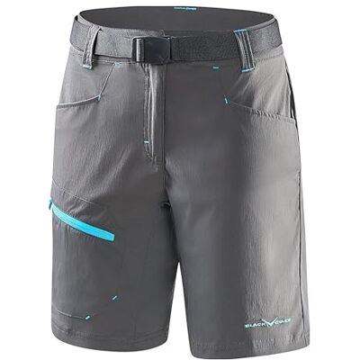 Black Crevice Damen Trekking Shorts, anthrazit, 38 Black Crevice Damen Trekking Shorts, anthrazit, 38