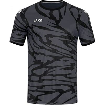 JAKO Herren Trikot Animal (Kurzarm), Anthrazit/Schwarz, S JAKO Herren Trikot Animal (Kurzarm), Anthrazit/Schwarz, S