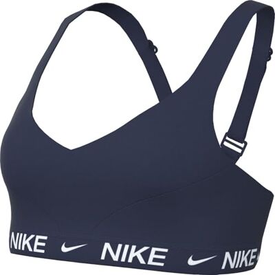NIKE Damen Dri-Fit Indy HGH Sport-BH, Midnight Navy, S NIKE Damen Dri-Fit Indy HGH Sport-BH, Midnight Navy, S