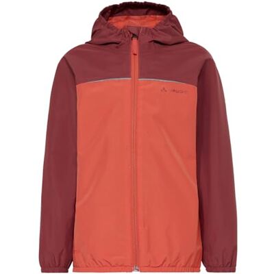 VAUDE Turaco III – Regenjacke für Mädchen aus Polyester, Regenponcho mit Kapuze, wasserdicht und winddicht – ideal für Radtouren – hotchili, Größe: 134-140 VAUDE Turaco III – Regenjacke für Mädchen aus Polyester, Regenponcho mit Kapuze, wasserdicht und winddicht – ideal für Radtouren – hotchili, Größe: 134-140