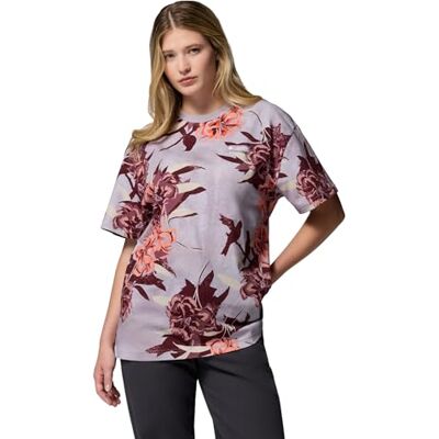 Columbia Damen Sequoia Grove Printed Tee Kurzärmeliges T-Shirt, Schieferviolett, Blühend, M EU Columbia Damen Sequoia Grove Printed Tee Kurzärmeliges T-Shirt, Schieferviolett, Blühend, M EU