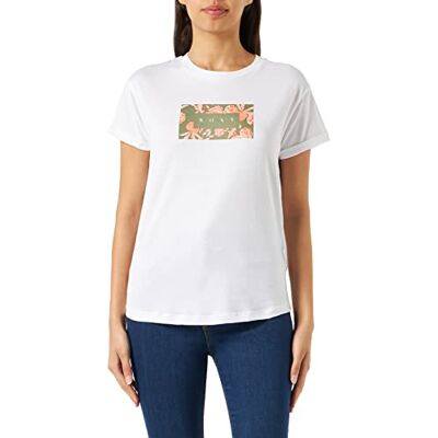 Roxy Sparkle Evening Flowers Kurzarmshirt für Damen Weiß Roxy Sparkle Evening Flowers Kurzarmshirt für Damen Weiß