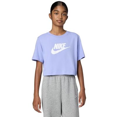NIKE Sportswear Kurz-T-Shirt (Mädchen), Light Thistle, FZ5548-569, XS NIKE Sportswear Kurz-T-Shirt (Mädchen), Light Thistle, FZ5548-569, XS