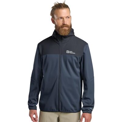 Jack Wolfskin Herren Feldberg Hoody M, Midnight Sky, S EU Jack Wolfskin Herren Feldberg Hoody M, Midnight Sky, S EU
