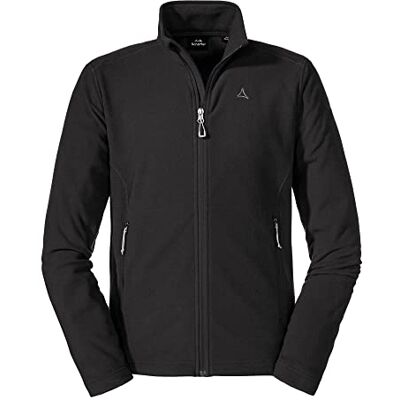 Schöffel Herren Fleece Jacket Cincinnati3, atmungsaktive, leichte Fleecejacke, schnell trocknende Outdoorjacke aus Tecnopile Material, Black, 52 Schöffel Herren Fleece Jacket Cincinnati3, atmungsaktive, leichte Fleecejacke, schnell trocknende Outdoorjacke aus Tecnopile Material, Black, 52