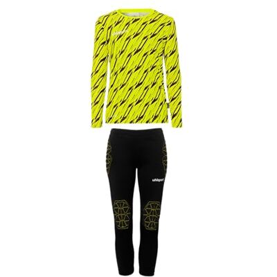 uhlsport Jungen Progressive Torwart Set Junior Trikot, Fluo Gelb/Schwarz, 140 EU uhlsport Jungen Progressive Torwart Set Junior Trikot, Fluo Gelb/Schwarz, 140 EU