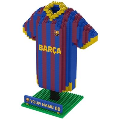 FOCO Offizielles Lizenzprodukt Personalisiertes Fußball-3D-BRXLZ-Schreibtisch-Trikot (FC Barcelona (1228-teilig)) FOCO Offizielles Lizenzprodukt Personalisiertes Fußball-3D-BRXLZ-Schreibtisch-Trikot (FC Barcelona (1228-teilig))