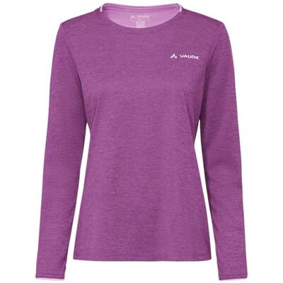 VAUDE Damen Longsleeve Essential LS T-Shirt, Funktionsshirt, perfekt als Baselayer, atmungsaktiv, pflegeleicht und schnelltrocknend, Magenta, 46 VAUDE Damen Longsleeve Essential LS T-Shirt, Funktionsshirt, perfekt als Baselayer, atmungsaktiv, pflegeleicht und schnelltrocknend, Magenta, 46