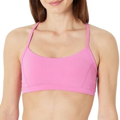 Amazon Essentials Damen Active FormFlex: Butterweicher Sport-BH mit Riemchenträgern, Leichtem Halt und Y-Rücken für Yoga, Flamingo Rosa, S Amazon Essentials Damen Active FormFlex: Butterweicher Sport-BH mit Riemchenträgern, Leichtem Halt und Y-Rücken für Yoga, Flamingo Rosa, S
